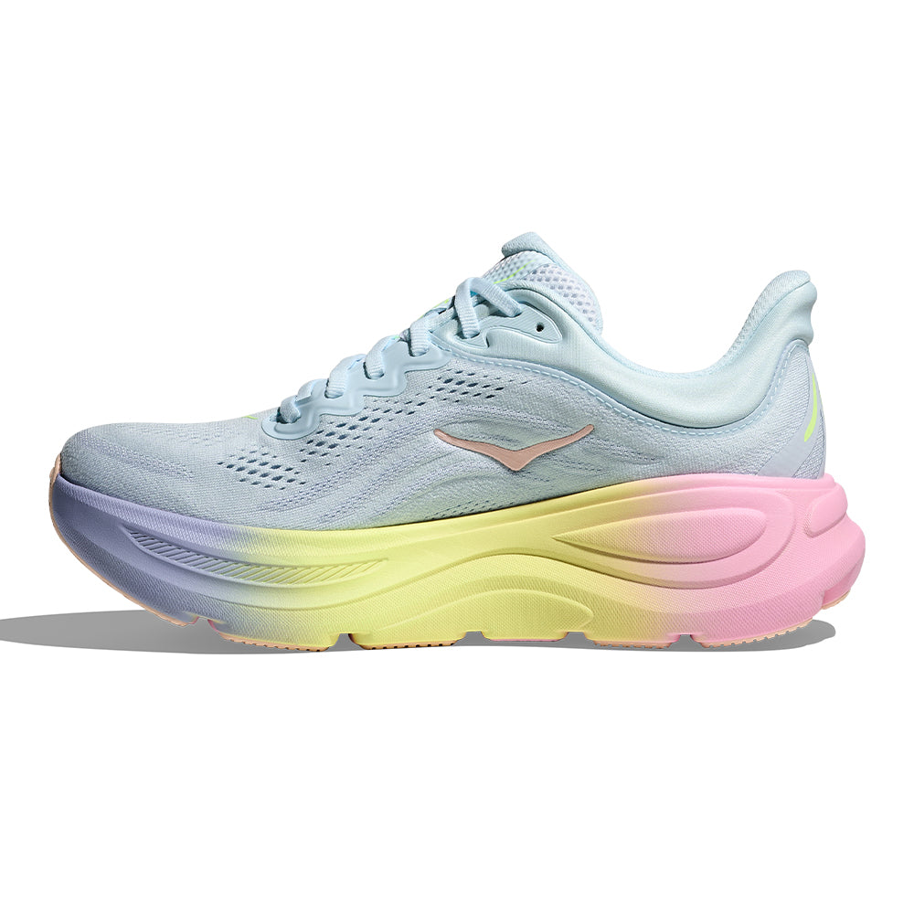 Hoka Women's Bondi 9 Wide - BlackToe Running#colour_glimmering-blue-overcast