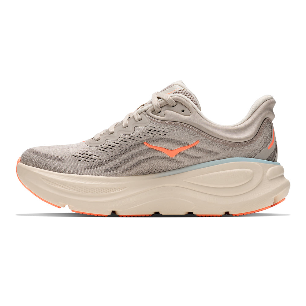 Hoka Women's Bondi 9 Wide - BlackToe Running#colour_rock-river-grey-mineral-ore