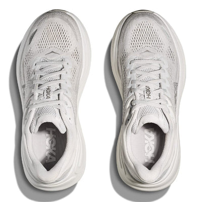 Hoka Women's Bondi 9 - Wide - BlackToe Running#colour_stardust-silver