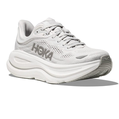 Hoka Women's Bondi 9 - Wide - BlackToe Running#colour_stardust-silver