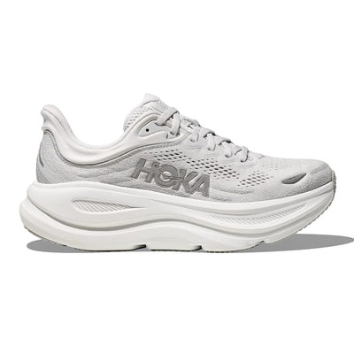 Hoka Women's Bondi 9 - Wide - BlackToe Running#colour_stardust-silver