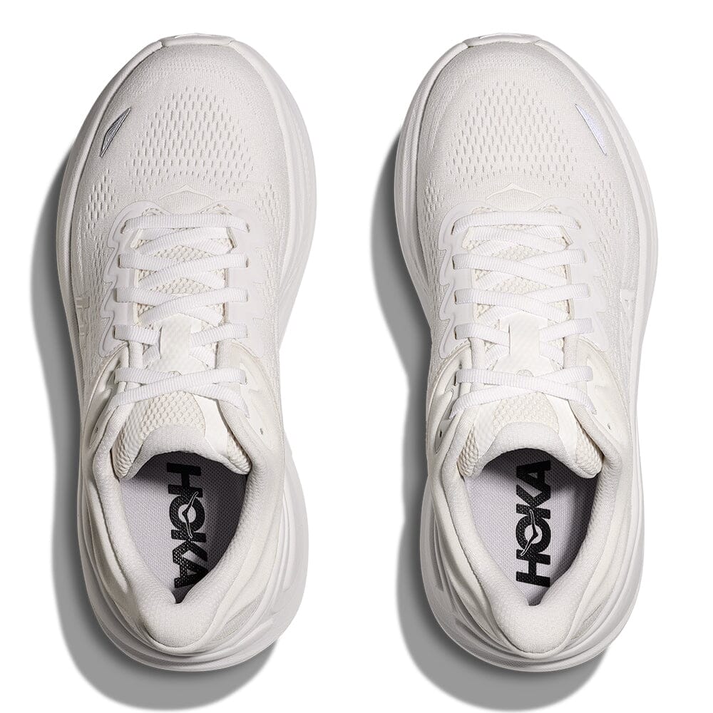 Hoka Women's Bondi 9 - Wide - BlackToe Running#colour_white-white
