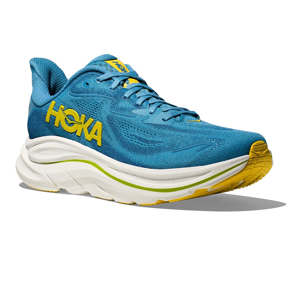 Hoka Men's Clifton 10 - BlackToe Running#colour_alpine-blue-foggy-night