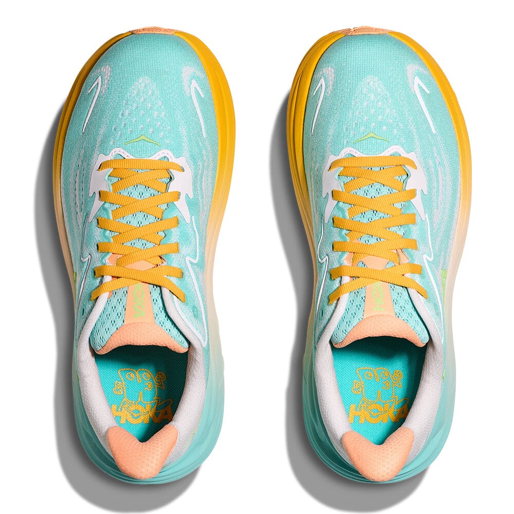 Hoka Men's Clifton 10 - BlackToe Running#colour_blue-spark-white