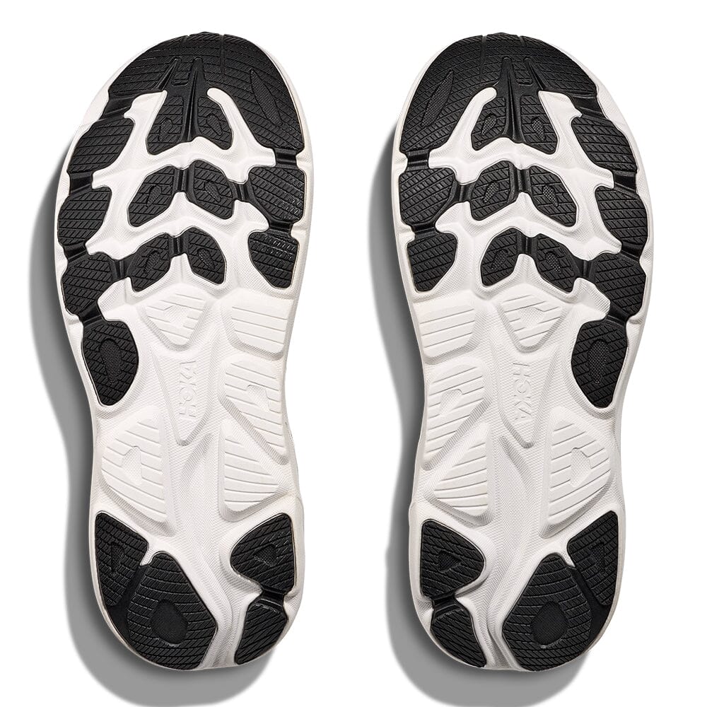 Hoka Men's Clifton 10 - BlackToe Running#colour_black-white