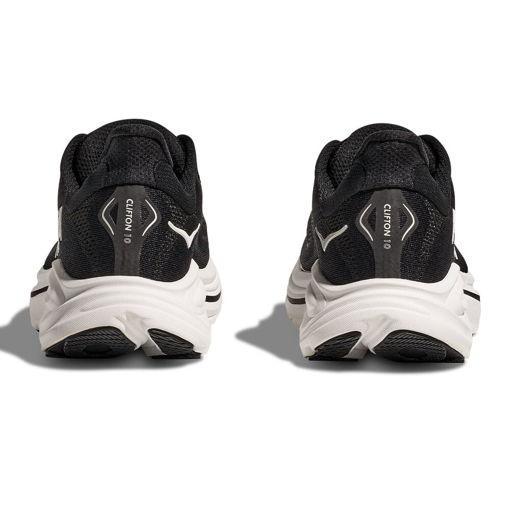 Hoka Men's Clifton 10 - BlackToe Running#colour_black-white