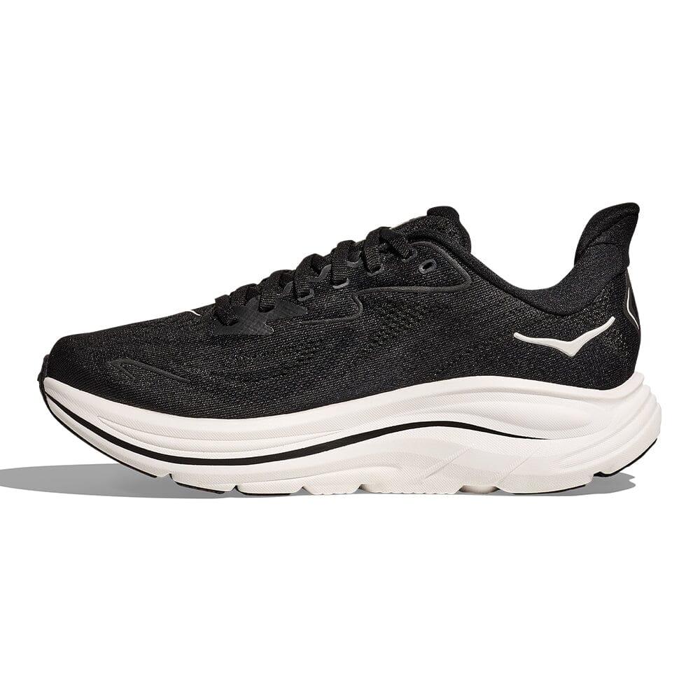 Hoka Men's Clifton 10 - BlackToe Running#colour_black-white