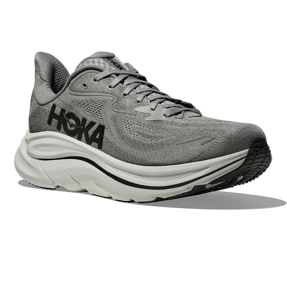 Hoka Men's Clifton 10 - BlackToe Running#colour_galactic-grey-asteoid