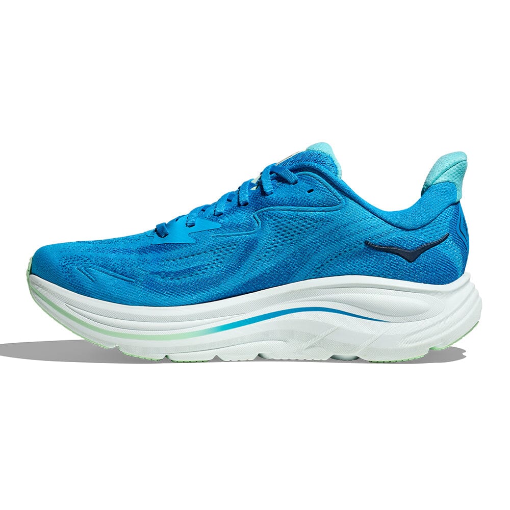 Hoka Men's Clifton 10 - BlackToe Running#colour_hoka-blue-skyward-blue