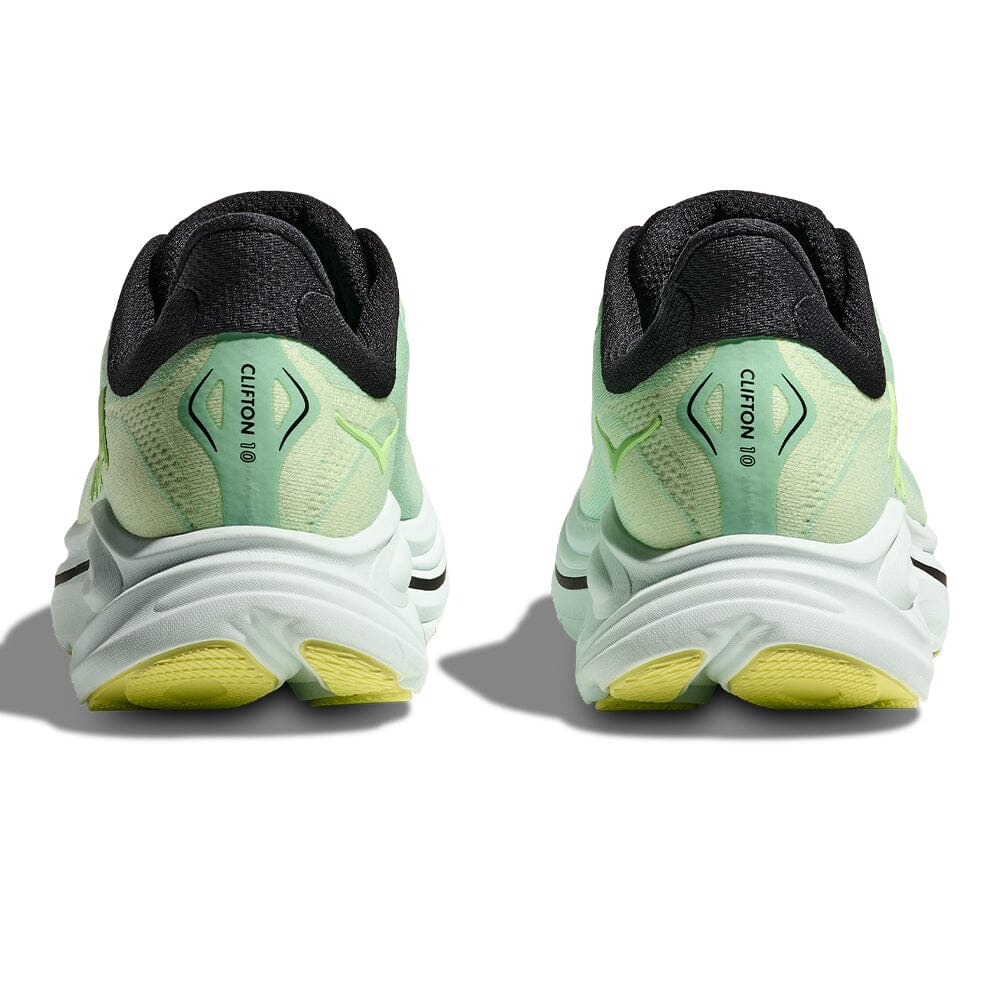 Hoka Men's Clifton 10 - BlackToe Running#colour_mint-fluorite-luna-moth