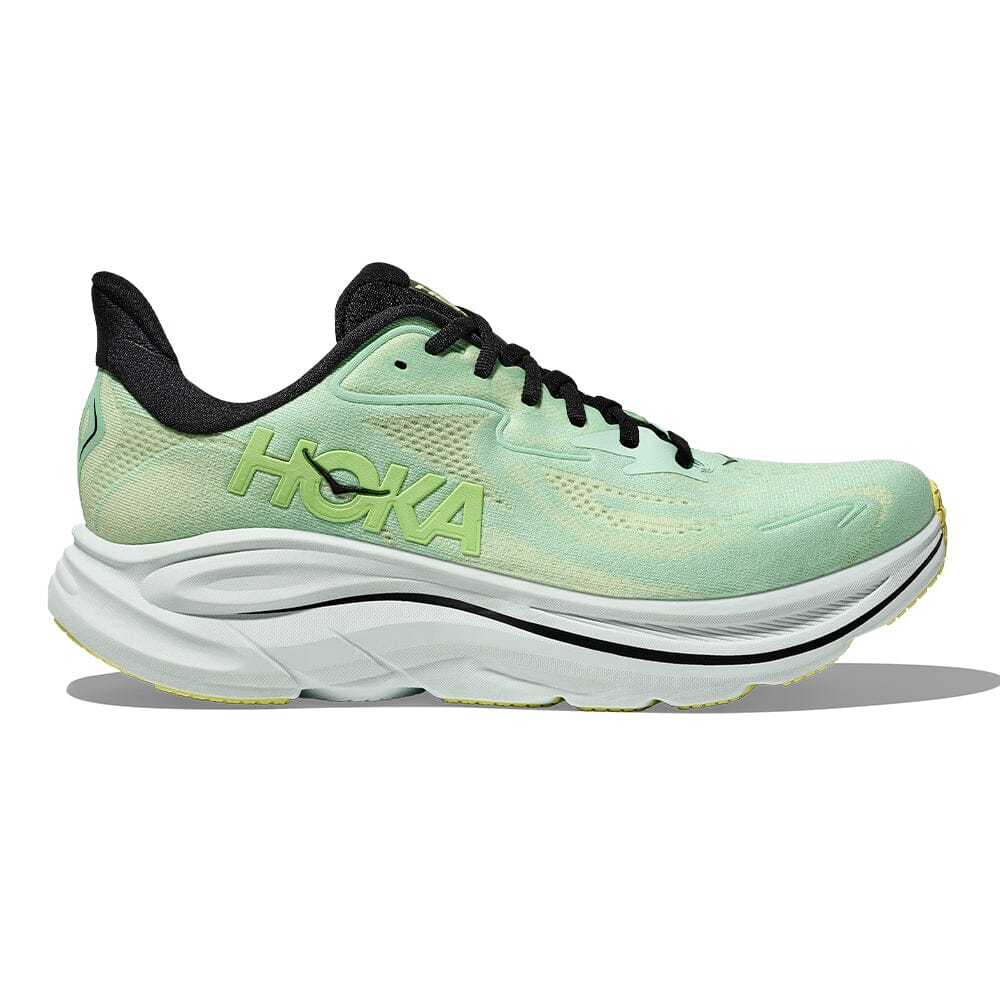 Hoka Men's Clifton 10 - BlackToe Running#colour_mint-fluorite-luna-moth