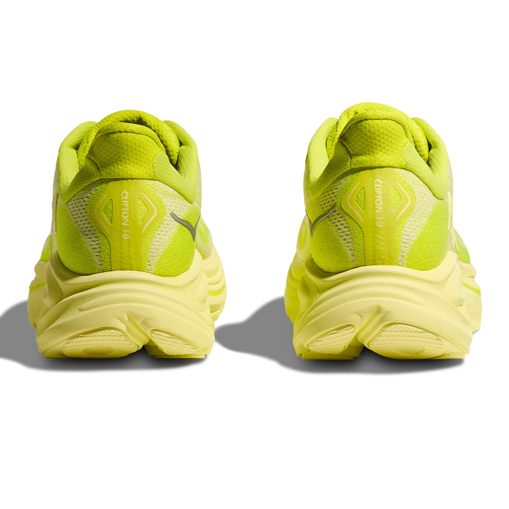 Hoka Men's Clifton 10 - BlackToe Running#colour_neon-hoka-citrus-sunlight