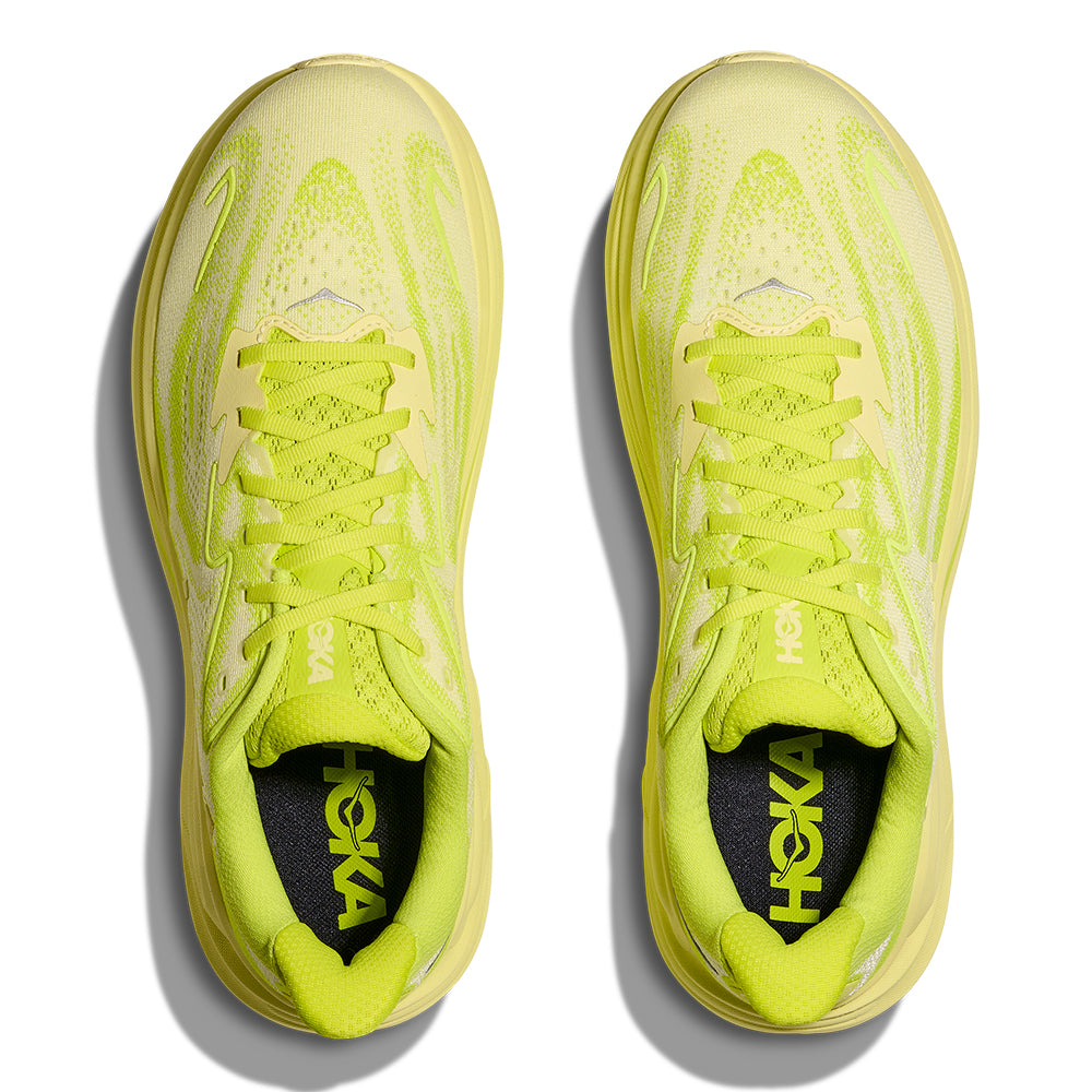 Hoka Men's Clifton 10 - BlackToe Running#colour_neon-hoka-citrus-sunlight