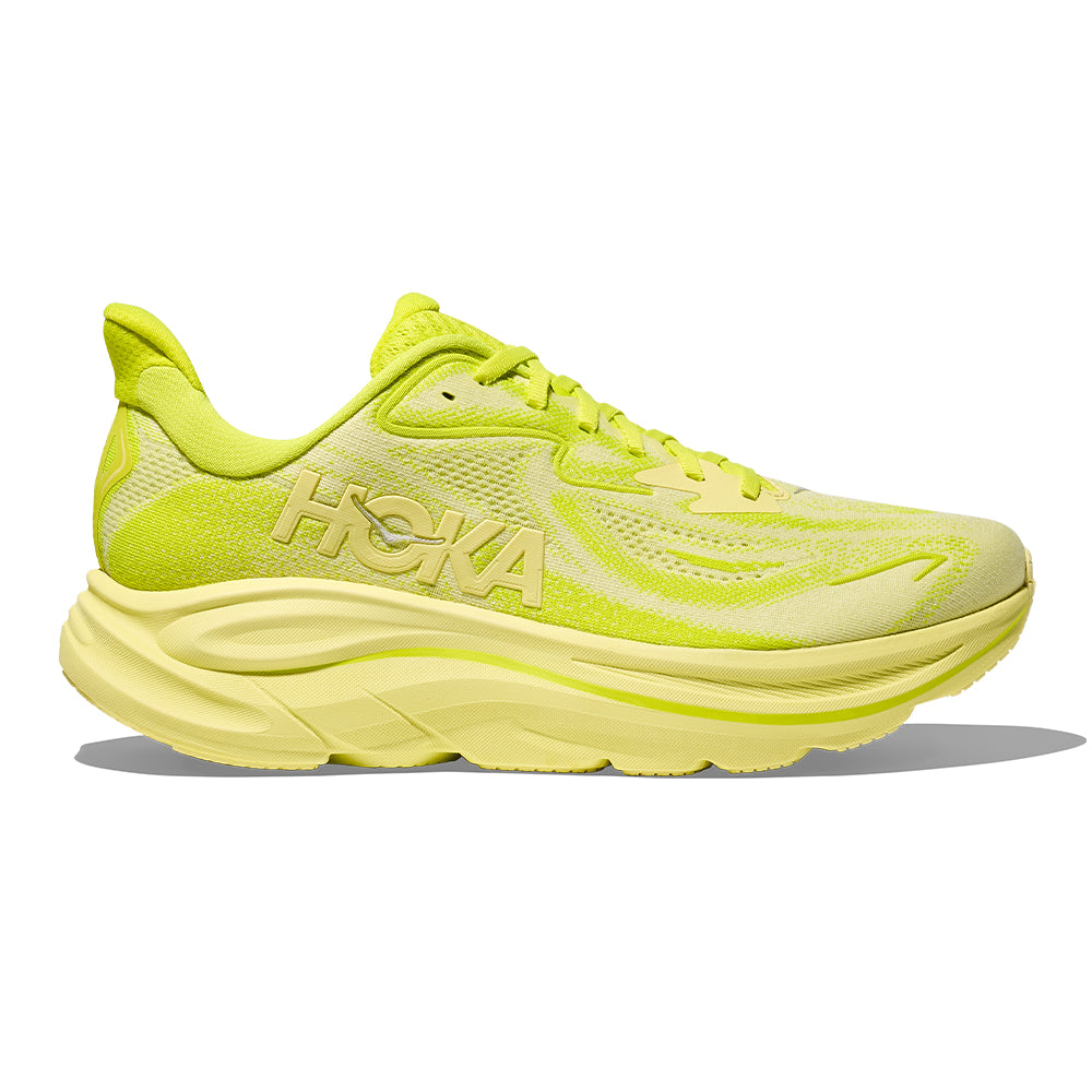 Hoka Men's Clifton 10 - BlackToe Running#colour_neon-hoka-citrus-sunlight