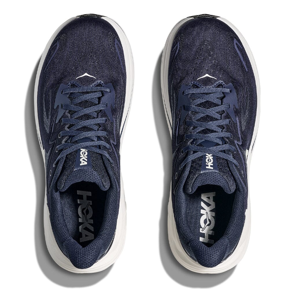 Hoka Men's Clifton 10 - BlackToe Running#colour_navy-white