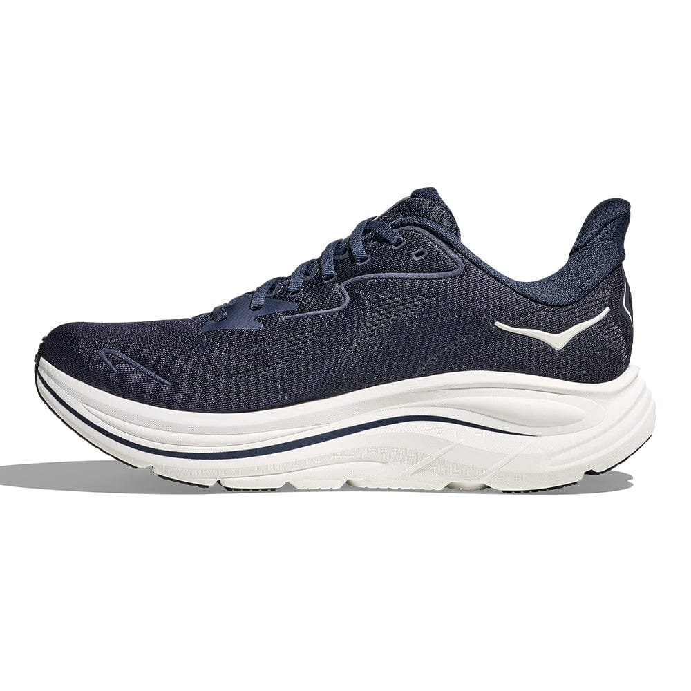 Hoka Men's Clifton 10 - BlackToe Running#colour_navy-white