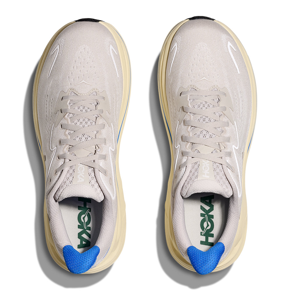 Hoka Men's Clifton 10 - BlackToe Running#colour_stucco-virtual-blue