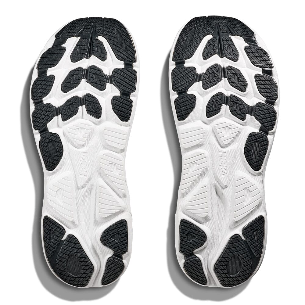 Hoka Men's Clifton 10 - BlackToe Running#colour_white-black
