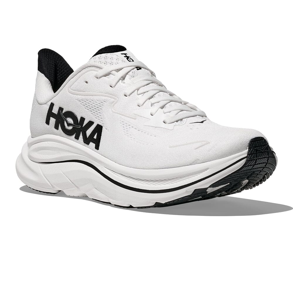 Hoka Men's Clifton 10 - BlackToe Running#colour_white-black