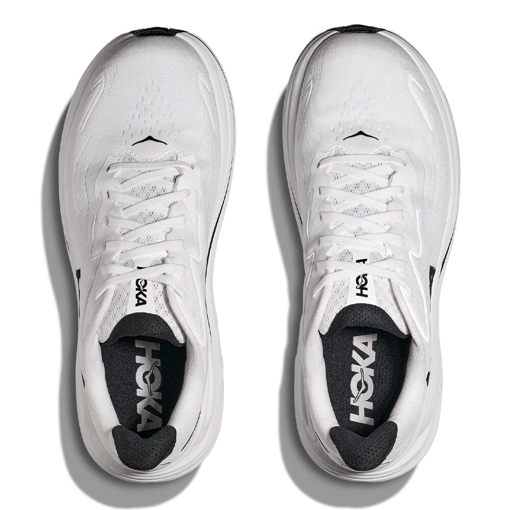 Hoka Men's Clifton 10 - BlackToe Running#colour_white-black