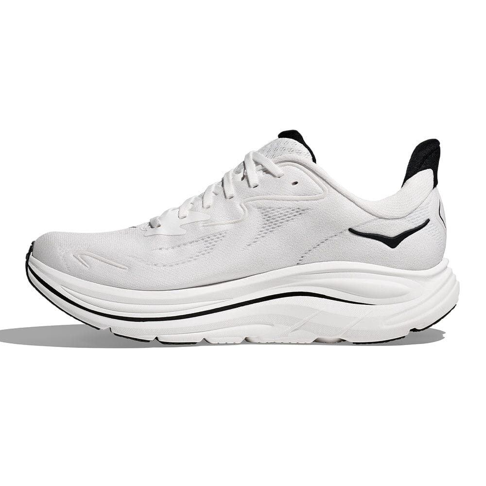Hoka Men's Clifton 10 - BlackToe Running#colour_white-black