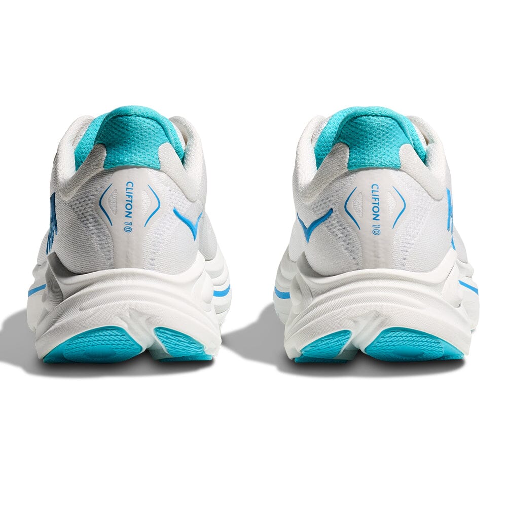 Hoka Men's Clifton 10 - BlackToe Running#colour_white-skyward-blue