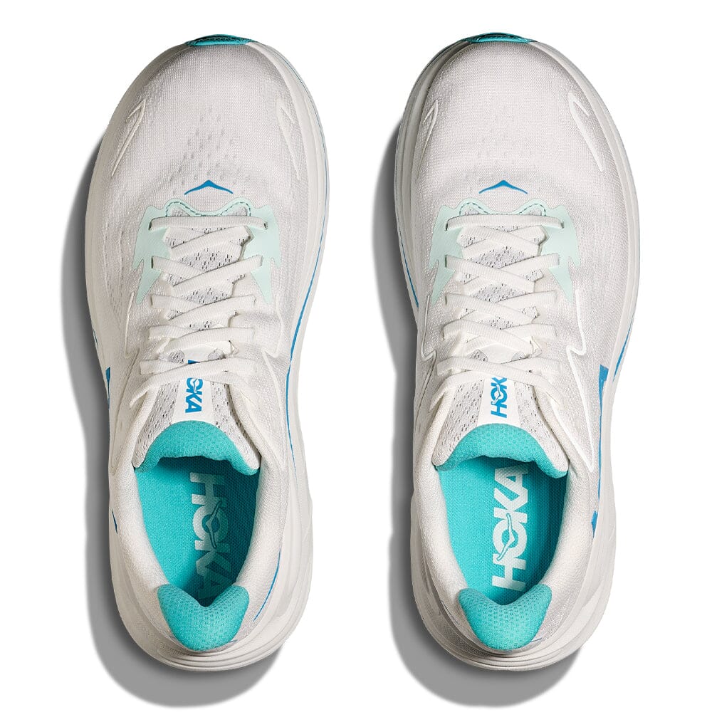 Hoka Men's Clifton 10 - BlackToe Running#colour_white-skyward-blue