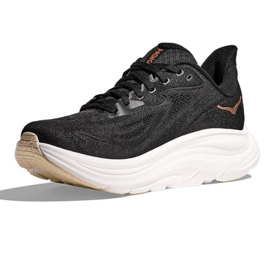 Hoka Women's Clifton 10 - BlackToe Running#colour_black-rose-gold