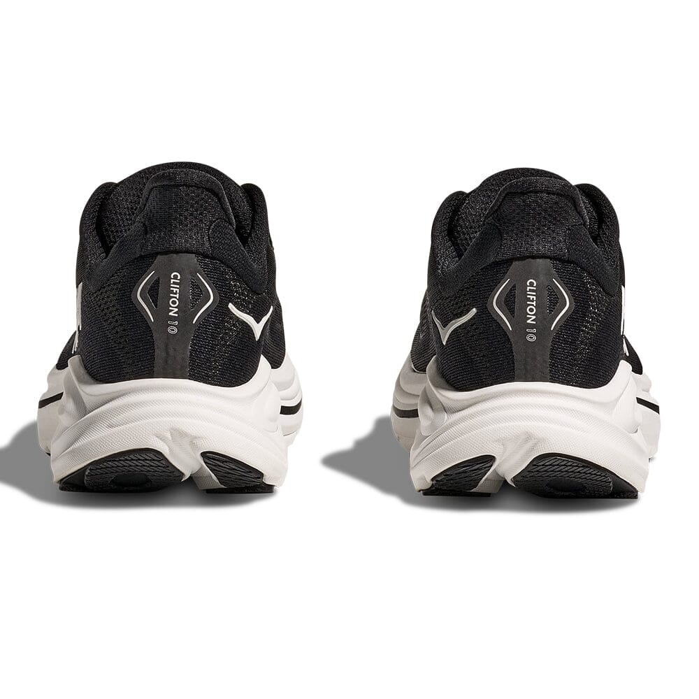 Hoka Women's Clifton 10 - BlackToe Running#colour_black-white