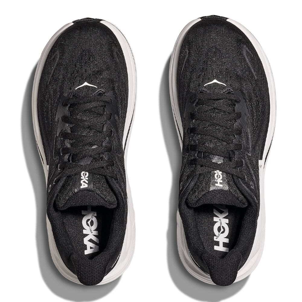 Hoka Women's Clifton 10 - BlackToe Running#colour_black-white