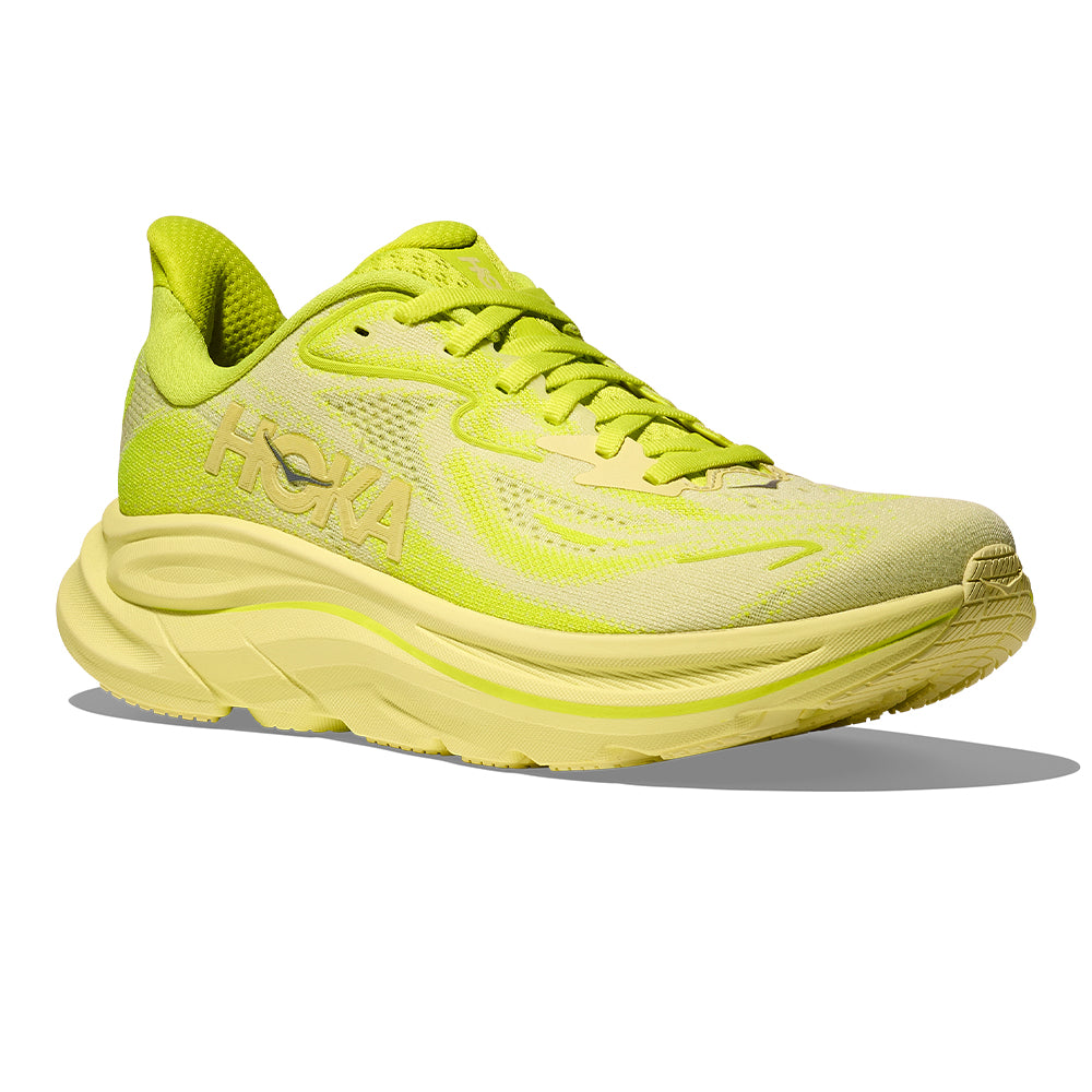 Hoka Women's Clifton 10 - BlackToe Running#colour_neon-hoka-citrus-sunlight