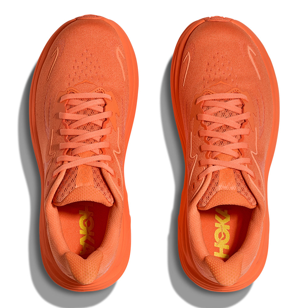 Hoka Women's Clifton 10 - Global Running Day - BlackToe Running#colour_persimmon