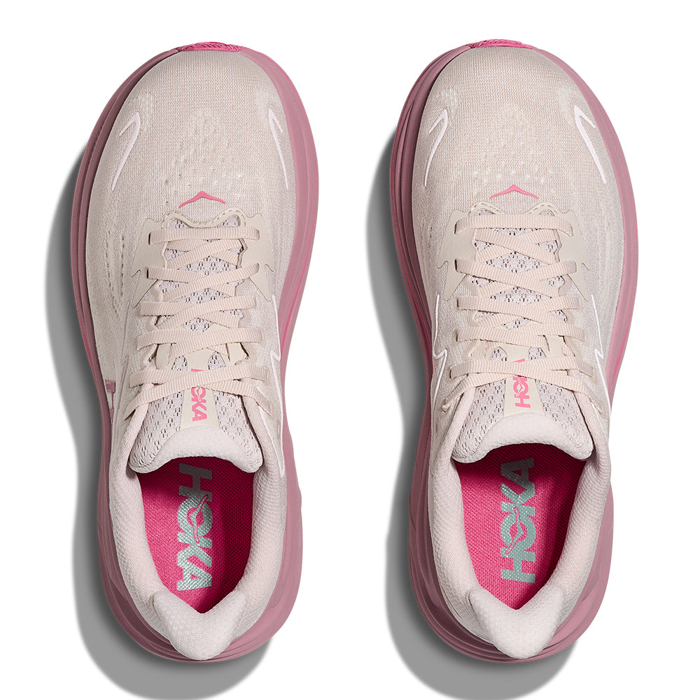 Hoka Women's Clifton 10 - BlackToe Running#colour_rose-cream-dried-rose