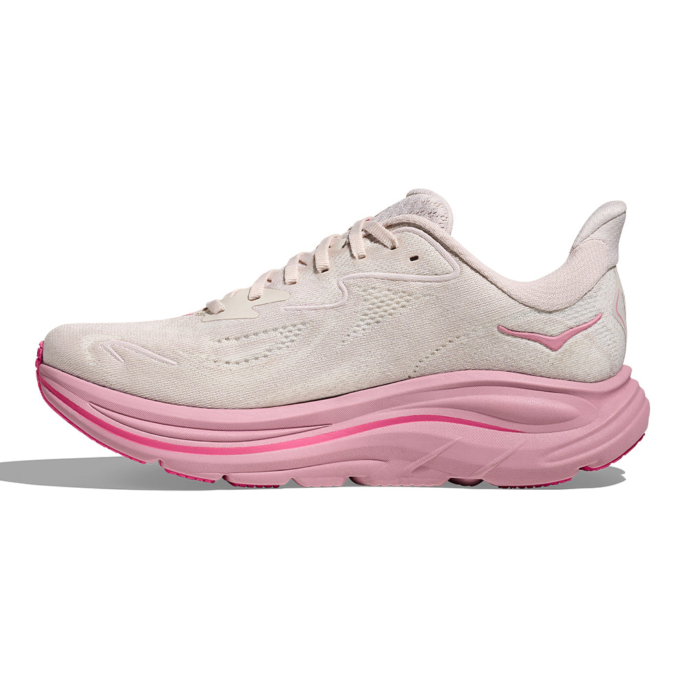 Hoka Women's Clifton 10 - BlackToe Running#colour_rose-cream-dried-rose