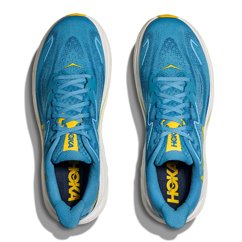 Hoka Men's Clifton 10 - BlackToe Running#colour_alpine-blue-foggy-night