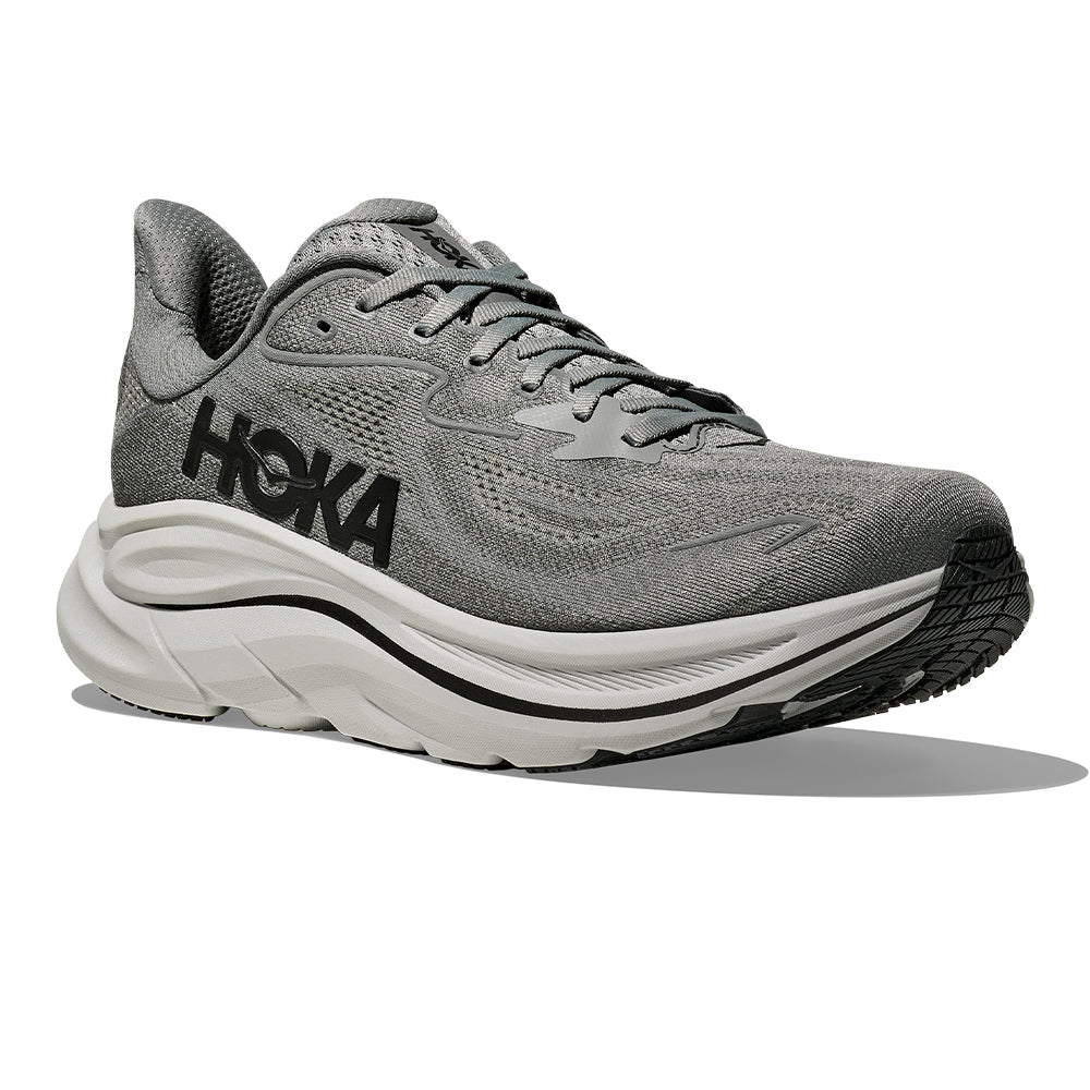 Hoka Men's Clifton 10 - BlackToe Running#colour_galactic-grey-asteroid