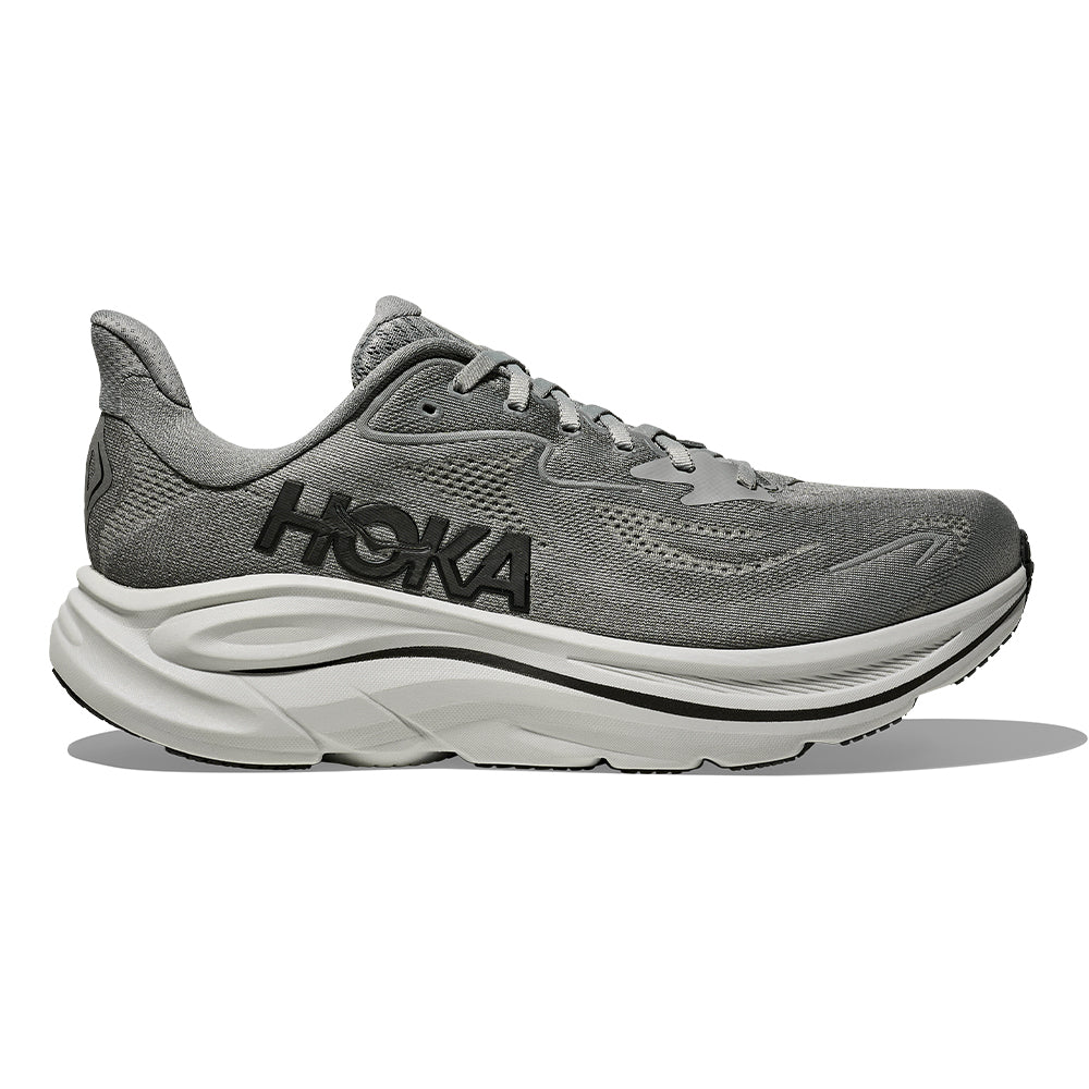 Hoka Men's Clifton 10 - BlackToe Running#colour_galactic-grey-asteroid