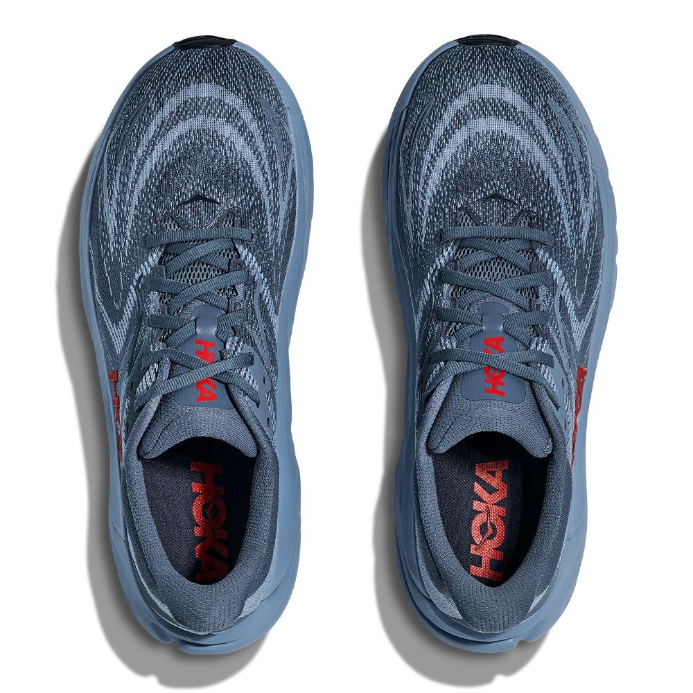 Hoka Men's Arahi 8 - BlackToe Running#colour_thunder-cloud-vermillion