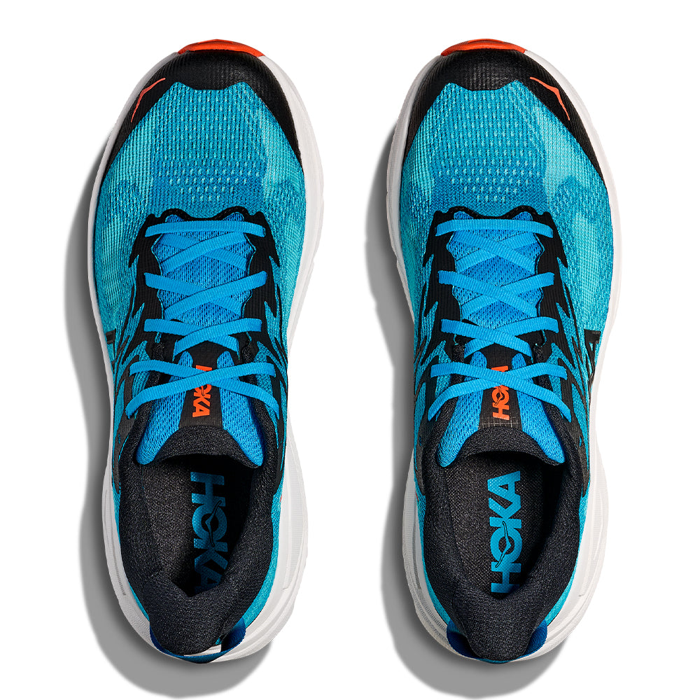Hoka Men's Challenger 8 - BlackToe Running#colour_skyward-blue-white
