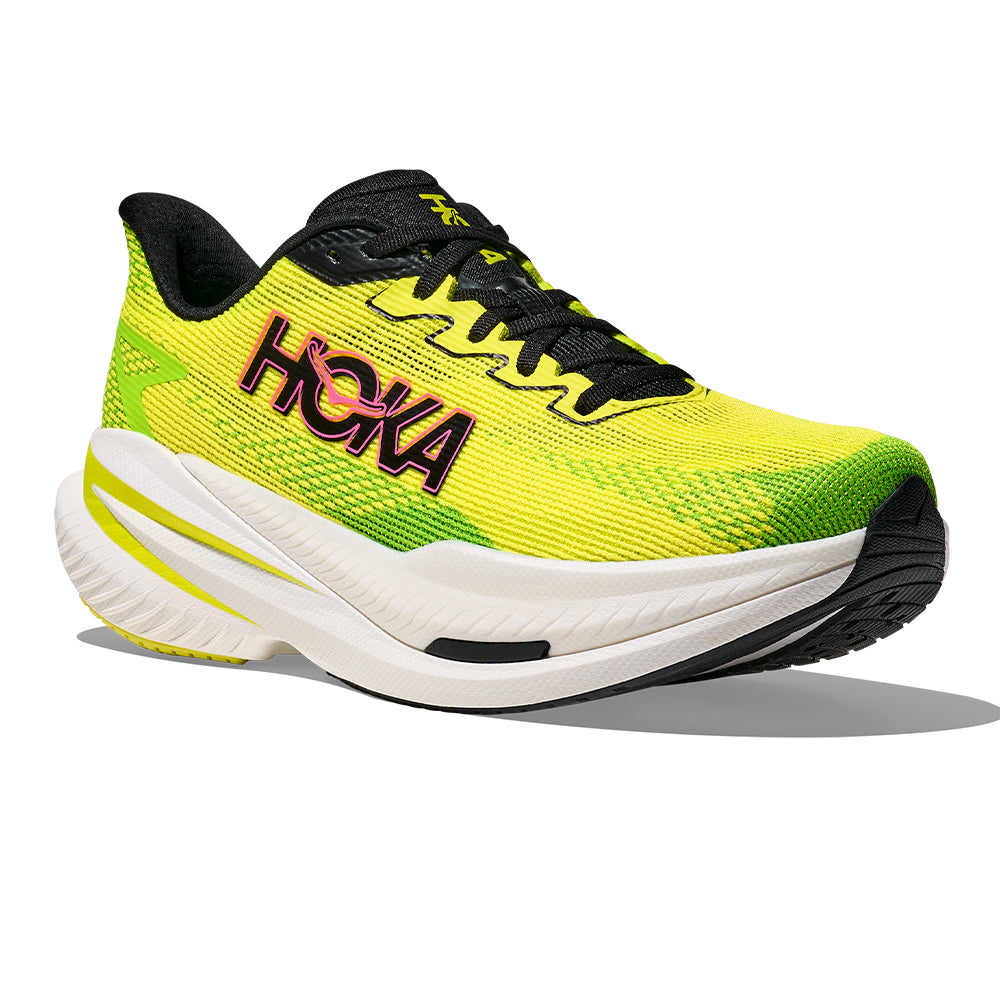 Hoka Men's Mach X 3 - BlackToe Running#colour_neon-hoka-citrus-neon-lime