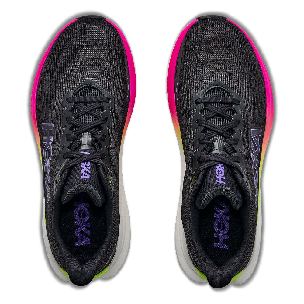 Hoka Women's Mach X 3 - BlackToe Running#colour_black-neon-nebula