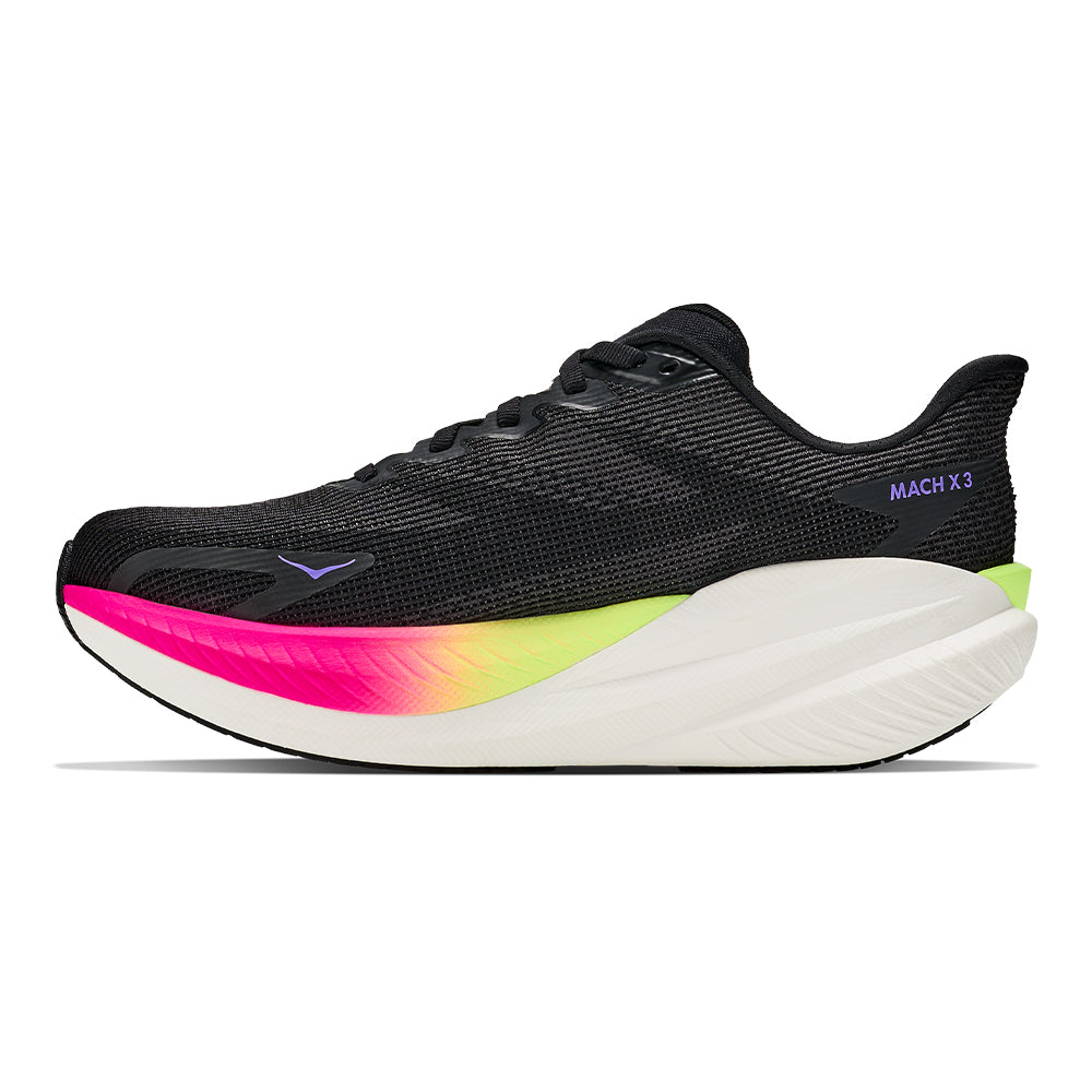 Hoka Women's Mach X 3 - BlackToe Running#colour_black-neon-nebula