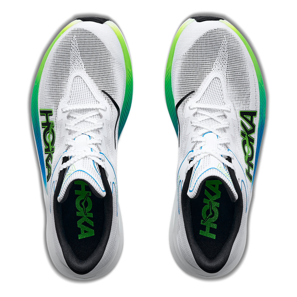 Hoka Rocket X 3 - BlackToe Running#colour_frost-electric-lime