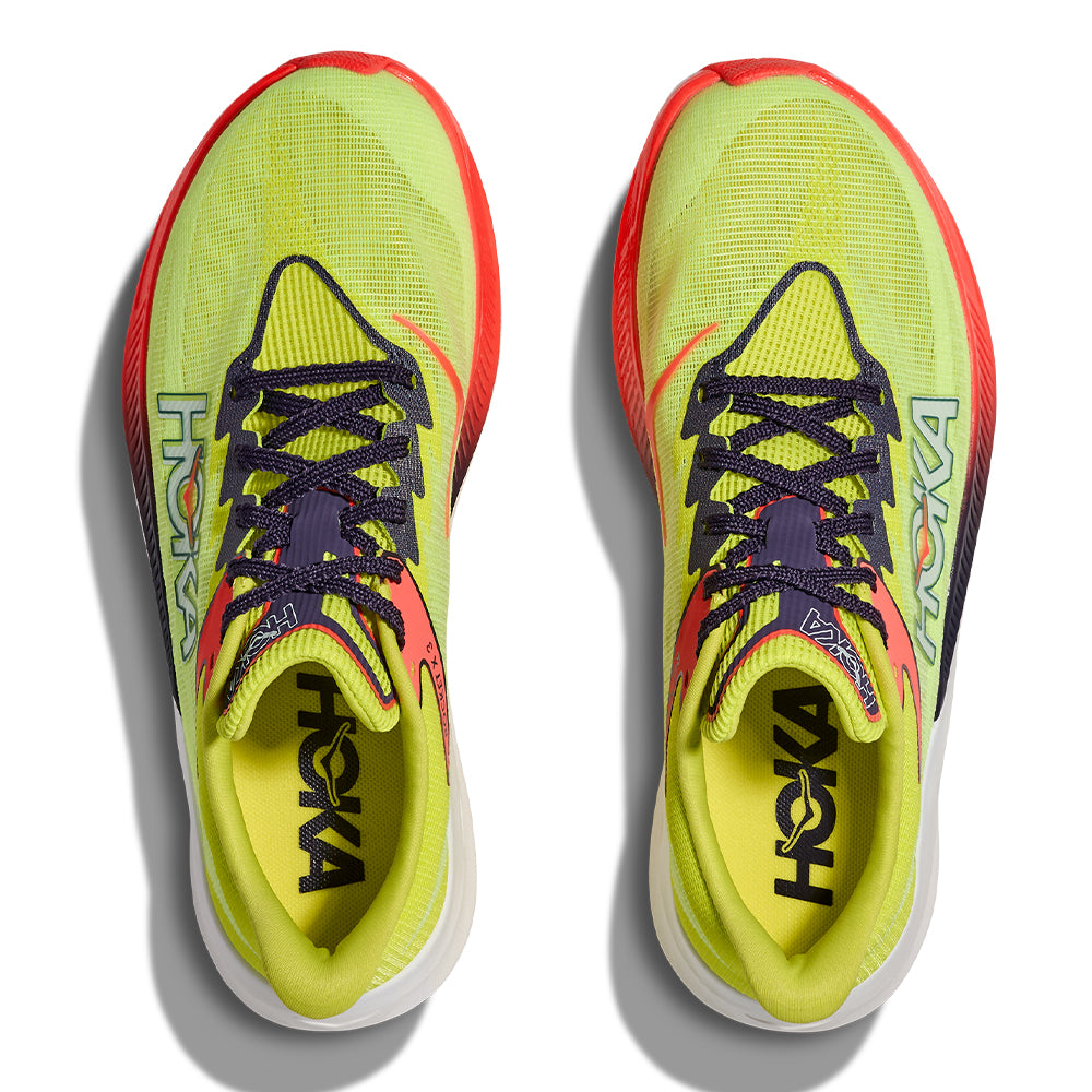 Hoka Rocket X 3 - BlackToe Running#colour_neon-yuzu-squid-ink