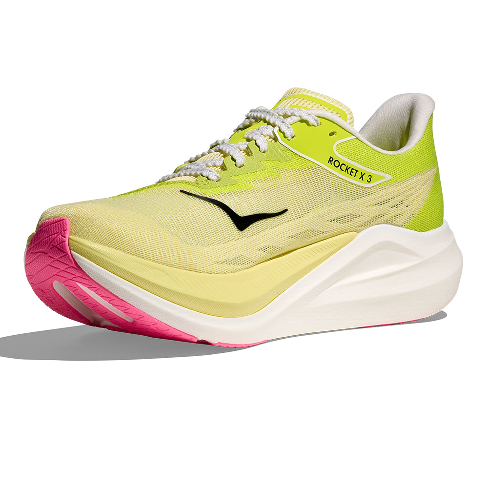 Hoka Rocket X 3 - BlackToe Running#colour_sunlight-neon-hoka-citrus