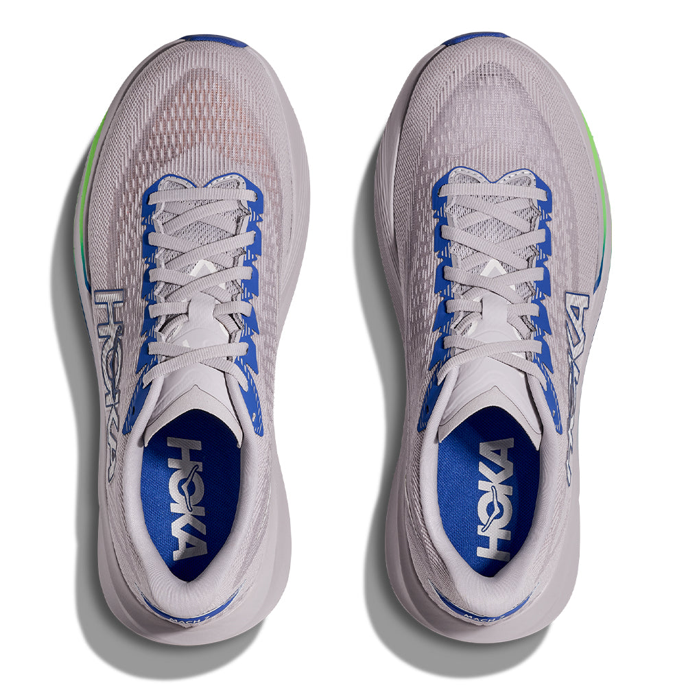 Hoka Men's Mach 7 - BlackToe Running#colour_ash-grey-cobalt-blue