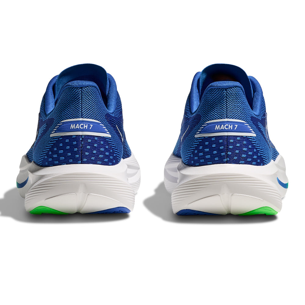 Hoka Men's Mach 7 - BlackToe Running#colour_cobalt-blue-neon-green