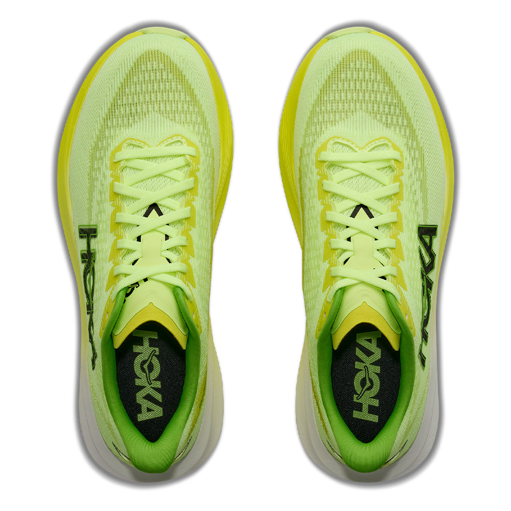 Hoka Men's Mach 7 - BlackToe Running#colour_neon-yuzu-hoka-citrus