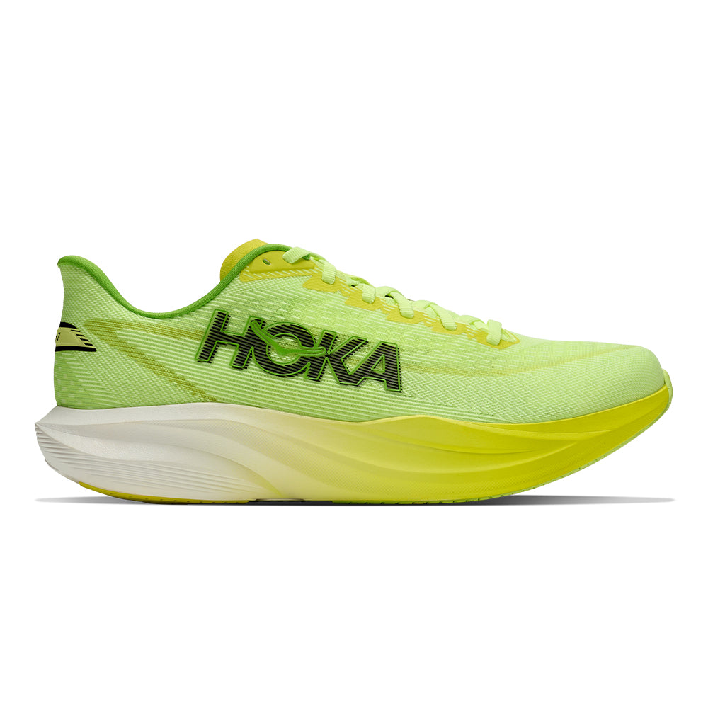 Hoka Men's Mach 7 - BlackToe Running#colour_neon-yuzu-hoka-citrus