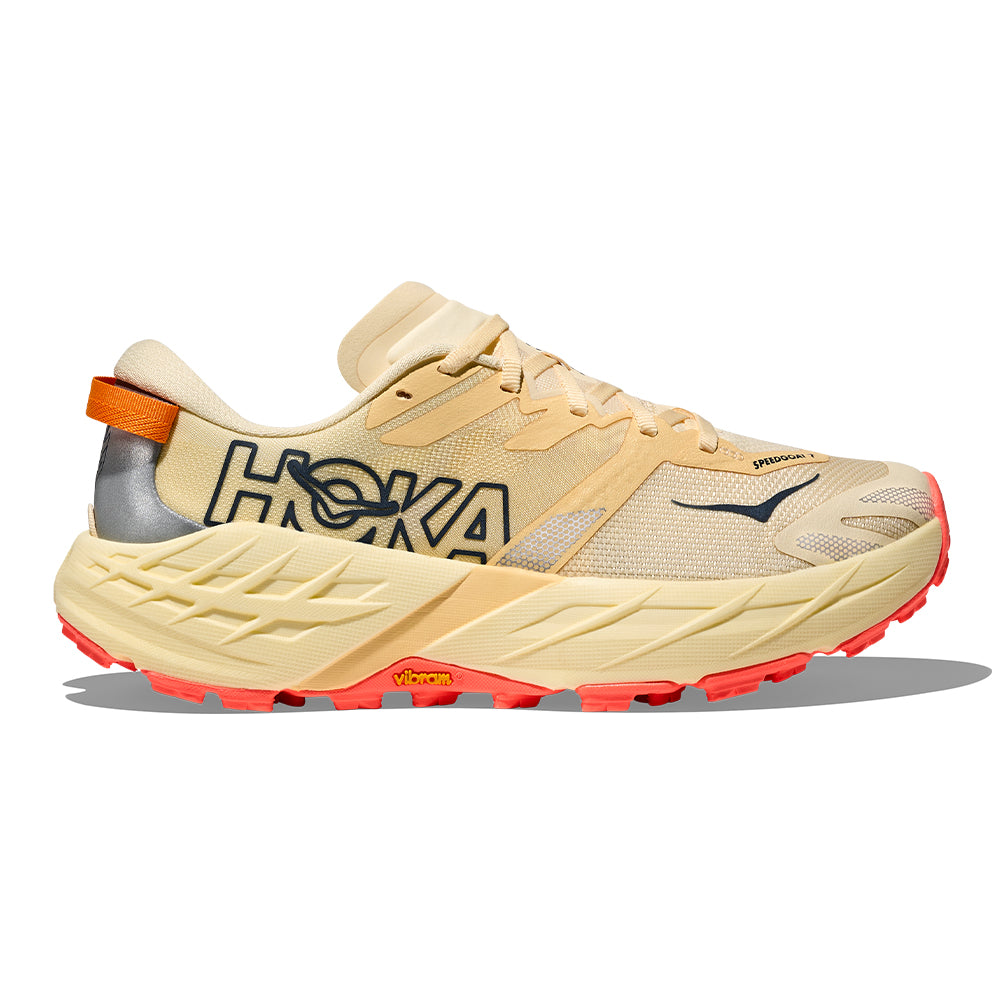 Hoka Women's Speedgoat 7 - BlackToe Running#colour_vintage-yellow-neon-flame